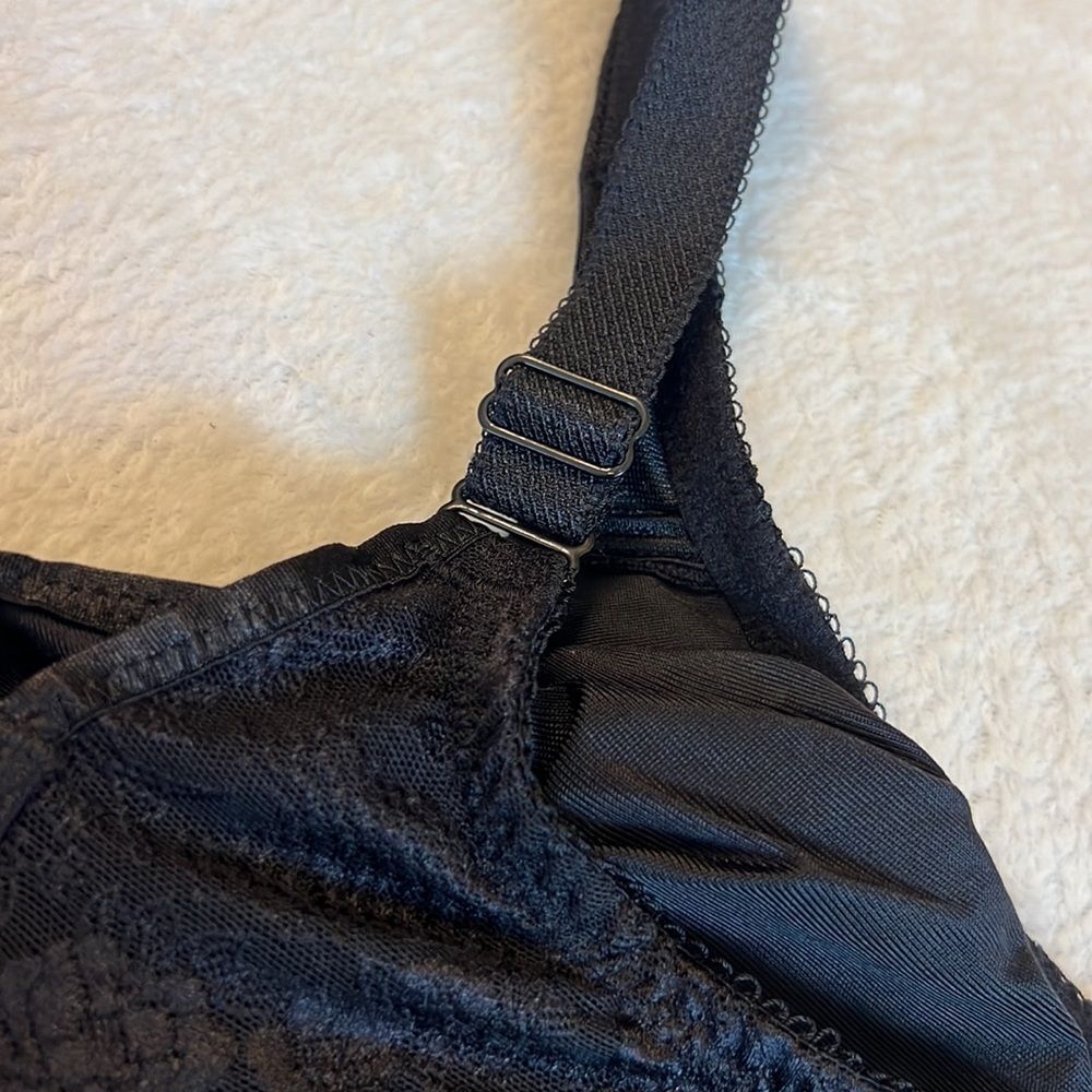 Wacoal Midnight Black Lace Bra Size 36DDD (F) - Picture 7 of 15
